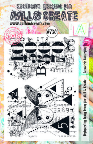 AALL and Create Clear Stamp Set A5 Geometric Butterflies (AALL-TP-730) AALL and Create Clear Stamp Set A5 Geometric Butterflies (AALL-TP-730)
