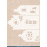 Card Deco Folding Card Stencil Cosy House Card (CDEST090)