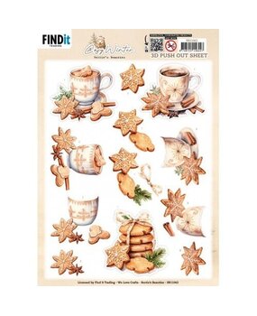 Berrie's Beauties Cosy Winter 3D Push Out Cosy Cookies (SB11062) Berrie's Beauties Cosy Winter 3D Push Out Cosy Cookies (SB11062)