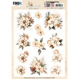 Berrie's Beauties Cosy Winter 3D Push Out Cosy Flowers (SB11063)
