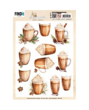 Berrie's Beauties Cosy Winter 3D Push Out Cosy Drinks (SB11064) Berrie's Beauties Cosy Winter 3D Push Out Cosy Drinks (SB11064)
