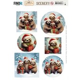 Berrie's Beauties Christmas Sloth Scenery Push Out (BBSC10124)