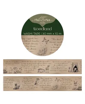 Plan & Plot Studio Woodland Washi Tape 30mm (WT152) Plan & Plot Studio Woodland Washi Tape 30mm (WT152)