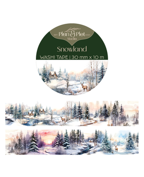 Plan & Plot Studio Snowland Washi Tape 30mm (WT153) Plan & Plot Studio Snowland Washi Tape 30mm (WT153)