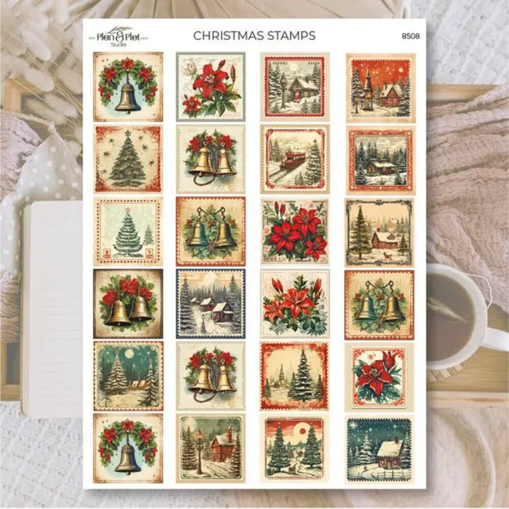 Plan & Plot Studio Christmas Stamps Stickers (8508) Plan & Plot Studio Christmas Stamps Stickers (8508)