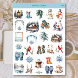 Plan & Plot Studio Winter Cabin Stickers (8533)