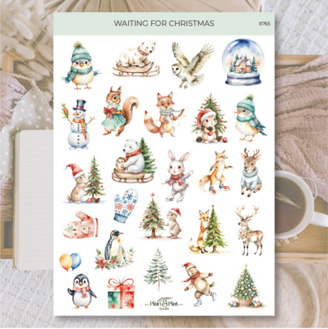 Plan & Plot Studio Waiting For Christmas Stickers (8765) Plan & Plot Studio Waiting For Christmas Stickers (8765)