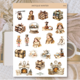 Plan & Plot Studio Antique Winter Stickers (8769)