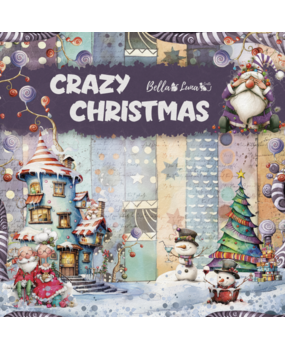 Bella Luna Crafts Crazy Christmas 12x12 Inch Collection Pack (BLC-0067)