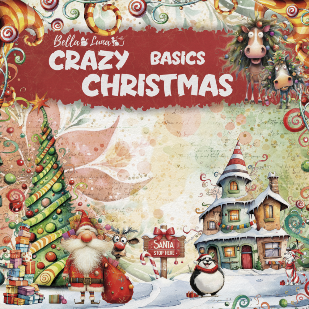 Bella Luna Crafts Crazy Christmas Basics 12x12 Inch Collection Pack (BLC-0068) Bella Luna Crafts Crazy Christmas Basics 12x12 Inch Collection Pack (BLC-0068)