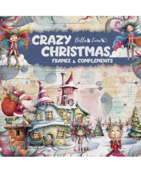Bella Luna Crafts Crazy Christmas Frames and Complements 12x12 Inch Collection Pack (BLC-0068/M) Bella Luna Crafts Crazy Christmas Frames and Complements 12x12 Inch Collection Pack (BLC-0068/M)