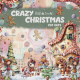 Bella Luna Crafts Crazy Christmas Cut Outs 8x8 Inch Collection Pack (BLC-0068/R)