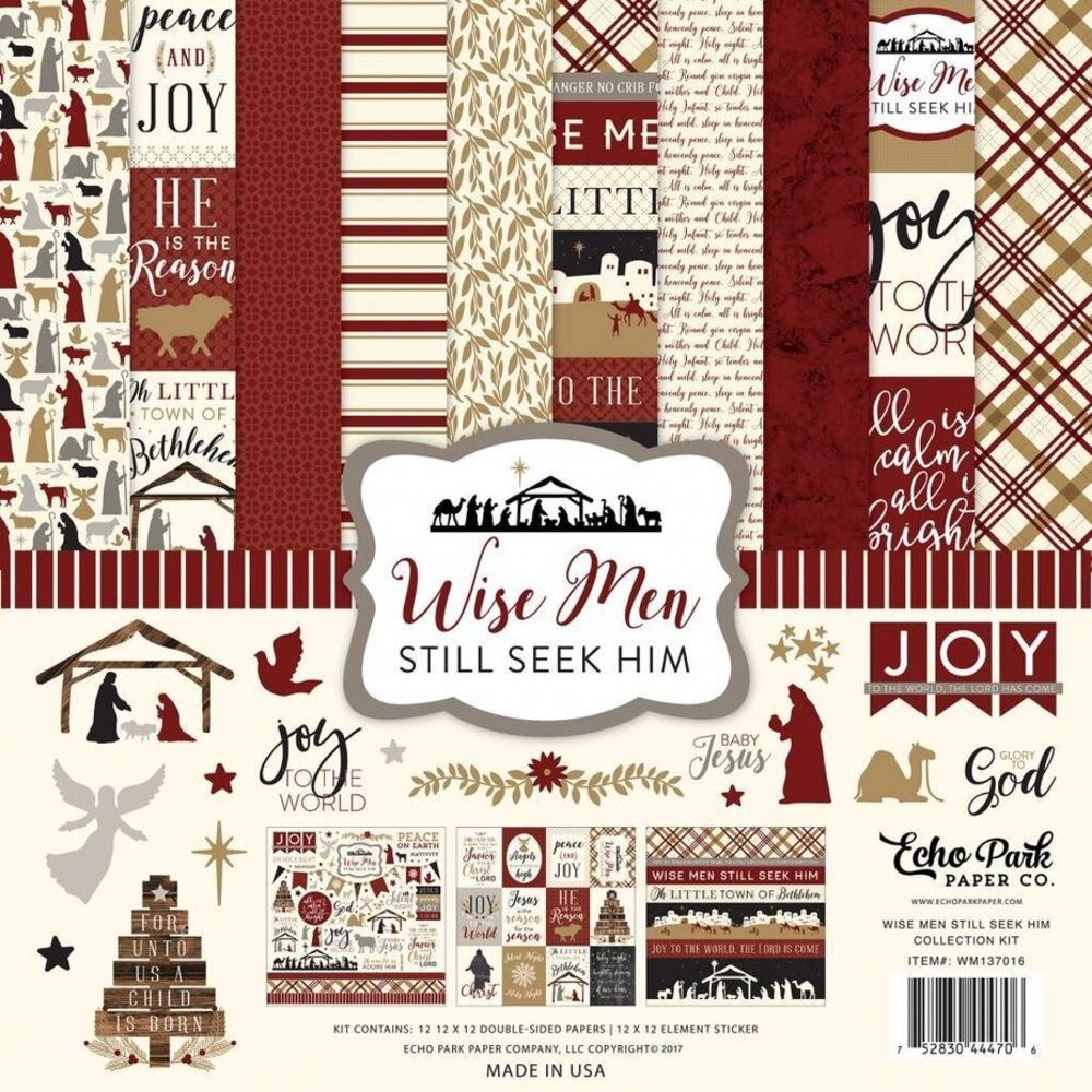 Echo Park Wise Men Still Seek Him 12x12 Inch Collection Kit (WM137016) Echo Park Wise Men Still Seek Him 12x12 Inch Collection Kit (WM137016)