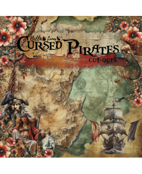 Bella Luna Crafts Cursed Pirates Cut Outs 8x8 Inch Collection Pack (BLC-0066/R)