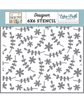 Echo Park New Day Springtime Florals Stencil (ND267034)