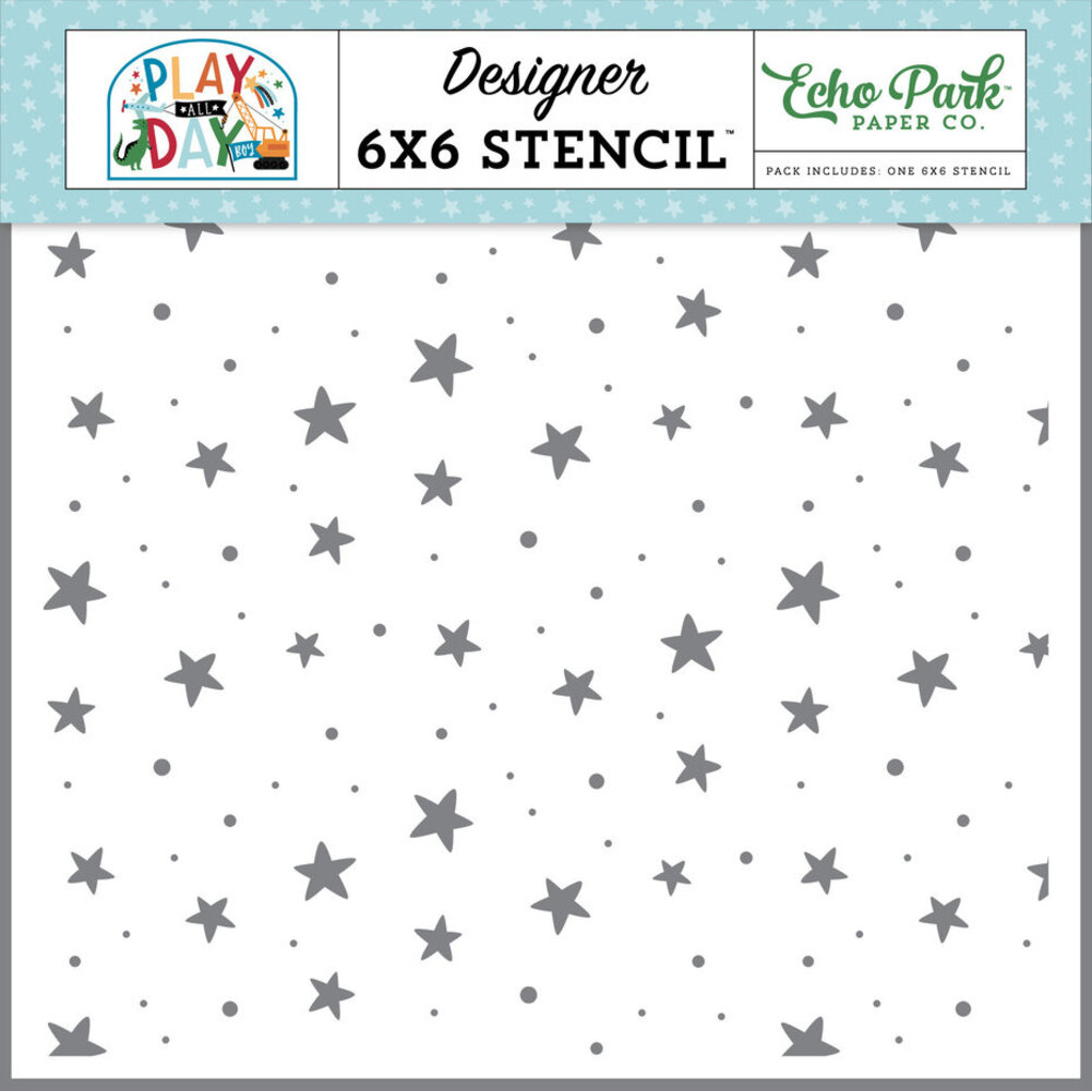 Echo Park Play All Day Boy Star Bright Stencil (PAB269033)