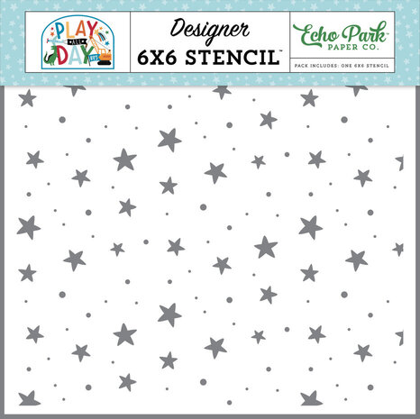 Echo Park Play All Day Boy Star Bright Stencil (PAB269033)