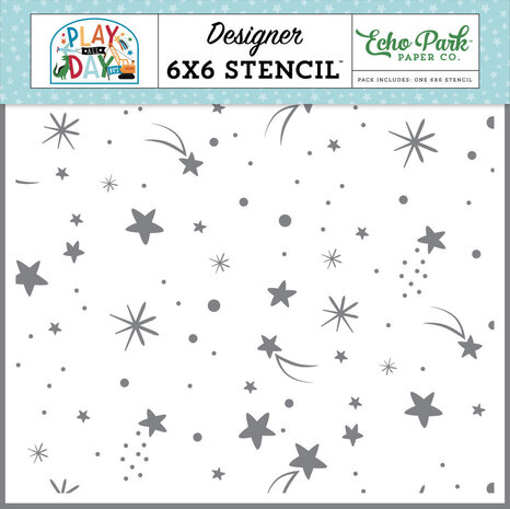 Echo Park Play All Day Boy Shoot For The Stars Stencil (PAB269034)