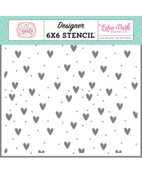Echo Park All About A Girl All Girl Hearts Stencil (AAG282033) Echo Park All About A Girl All Girl Hearts Stencil (AAG282033)
