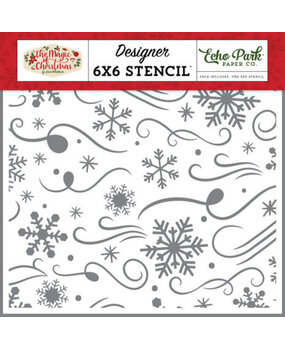 Echo Park The Magic Of Christmas Blizzard Magic Stencil (MOC286035)* Echo Park The Magic Of Christmas Blizzard Magic Stencil (MOC286035)*