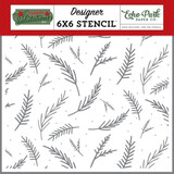 Echo Park Christmas Salutations No. 2 Balsam Branches Stencil (CSA289034)