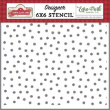 Echo Park Santa Claus Lane Snowfall Stencil (SCL287033)*
