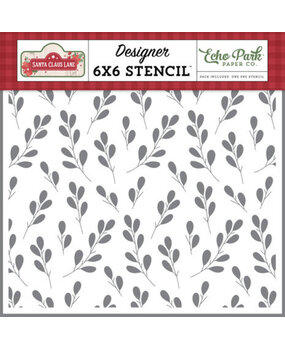 Echo Park Santa Claus Lane Holiday Greenery Stencil (SCL287034) Echo Park Santa Claus Lane Holiday Greenery Stencil (SCL287034)