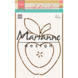 Marianne Design Masking Stencil Apple by Marleen (PS8013)