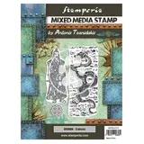 Stamperia Sir Vagabond in Japan Mixed Media Stamp Dragon (WTKAT23)