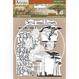 Stamperia Savana Crackle and Tree Natural Rubber Stamp (WTKCC212)*