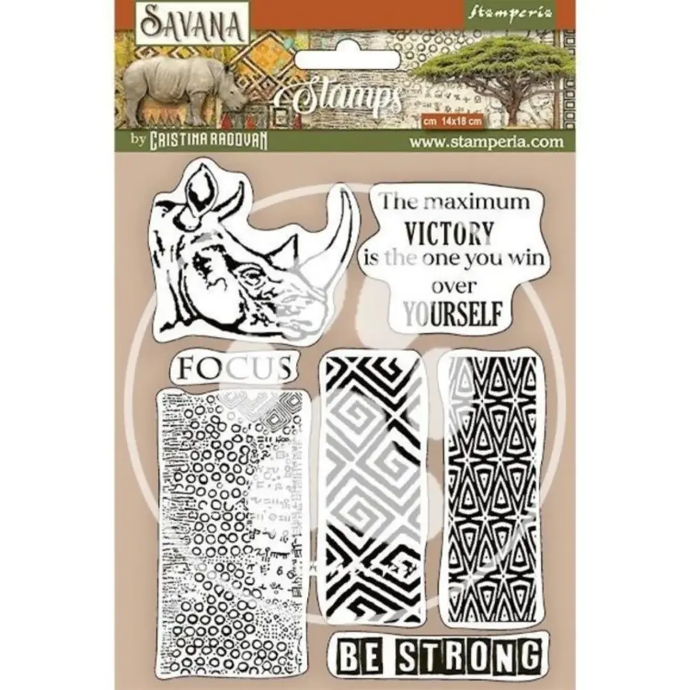 Stamperia Savana Grafiti Natural Rubber Stamp (WTKCC210) Stamperia Savana Grafiti Natural Rubber Stamp (WTKCC210)