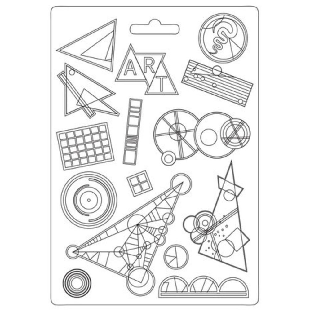 Stamperia Bauhaus Soft Mould A5 Kandinsky Rhythm (K3PTA5630) Stamperia Bauhaus Soft Mould A5 Kandinsky Rhythm (K3PTA5630)