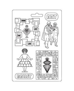 Stamperia Bauhaus Soft Mould A4 Art Ballet (K3PTA4544)* Stamperia Bauhaus Soft Mould A4 Art Ballet (K3PTA4544)*