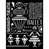 Stamperia Bauhaus Thick Stencil 20x25cm Theatre (KSTD126)