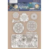 Stamperia Cosmos Infinity Essence Symbols Natural Rubber Stamp (WTKCC219)*