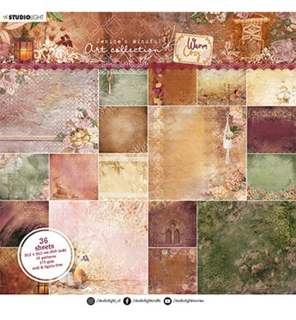 Studio Light Warm & Cozy 8x8 Inch Paper Pad (JMA-WAC-PP17) Studio Light Warm & Cozy 8x8 Inch Paper Pad (JMA-WAC-PP17)