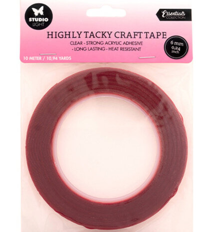 Studio Light Essentials Highly Tacky Craft Tape (6mm) (SL-ES-HTTAPE02) Studio Light Essentials Highly Tacky Craft Tape (6mm) (SL-ES-HTTAPE02)