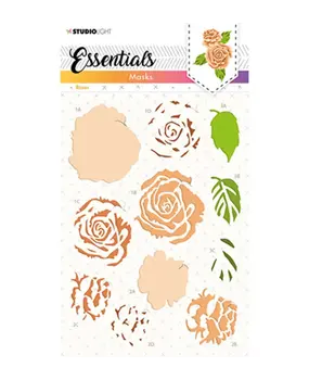 Studio Light Essentials Roses A5 Masking Stencil (SL-ES-MASK125) Studio Light Essentials Roses A5 Masking Stencil (SL-ES-MASK125)