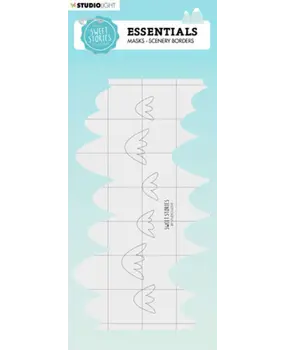 Studio Light Sweet Stories Scenery Borders Masking Stencil Mountains (SL-SS-MASK121)