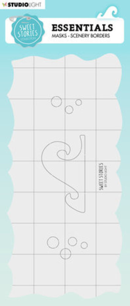 Studio Light Sweet Stories Scenery Borders Masking Stencil Water (SL-SS-MASK122) Studio Light Sweet Stories Scenery Borders Masking Stencil Water (SL-SS-MASK122)