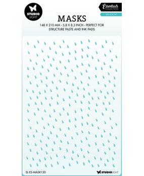 Studio Light Essentials Raindrops A5 Masking Stencil (SL-ES-MASK150) Studio Light Essentials Raindrops A5 Masking Stencil (SL-ES-MASK150)