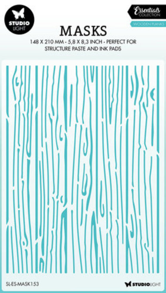 Studio Light Essentials Wooden Planks A5 Masking Stencil (SL-ES-MASK153) Studio Light Essentials Wooden Planks A5 Masking Stencil (SL-ES-MASK153)