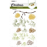 Studio Light Christmas Pine Branch A5 Masking Stencil (SL-ES-MASK143)