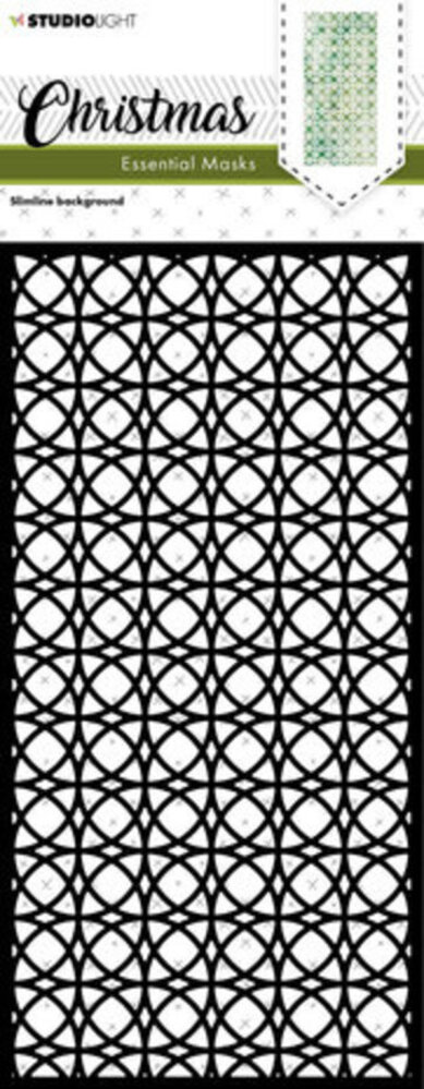 Studio Light Christmas Slimline Background Masking Stencil (SL-ES-MASK112) Studio Light Christmas Slimline Background Masking Stencil (SL-ES-MASK112)