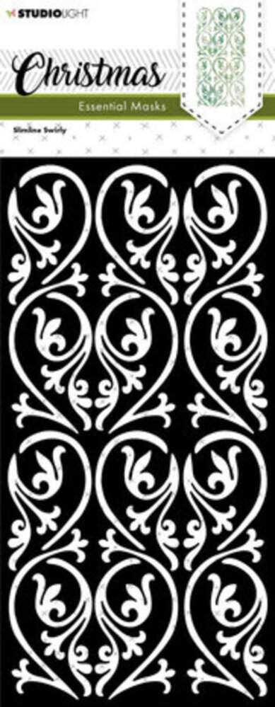 Studio Light Christmas Slimline Swirly Masking Stencil (SL-ES-MASK113) Studio Light Christmas Slimline Swirly Masking Stencil (SL-ES-MASK113)