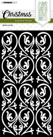 Studio Light Christmas Slimline Swirly Masking Stencil (SL-ES-MASK113) Studio Light Christmas Slimline Swirly Masking Stencil (SL-ES-MASK113)