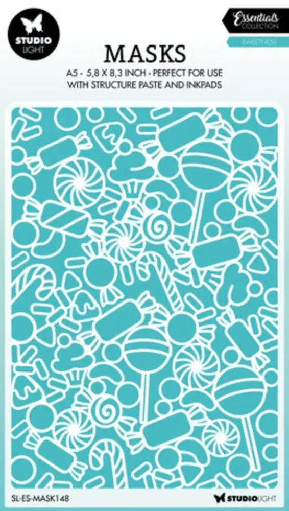 Studio Light Essentials Sweetness A5 Masking Stencil (SL-ES-MASK148) Studio Light Essentials Sweetness A5 Masking Stencil (SL-ES-MASK148)