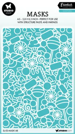 Studio Light Essentials Sweetness A5 Masking Stencil (SL-ES-MASK148) Studio Light Essentials Sweetness A5 Masking Stencil (SL-ES-MASK148)