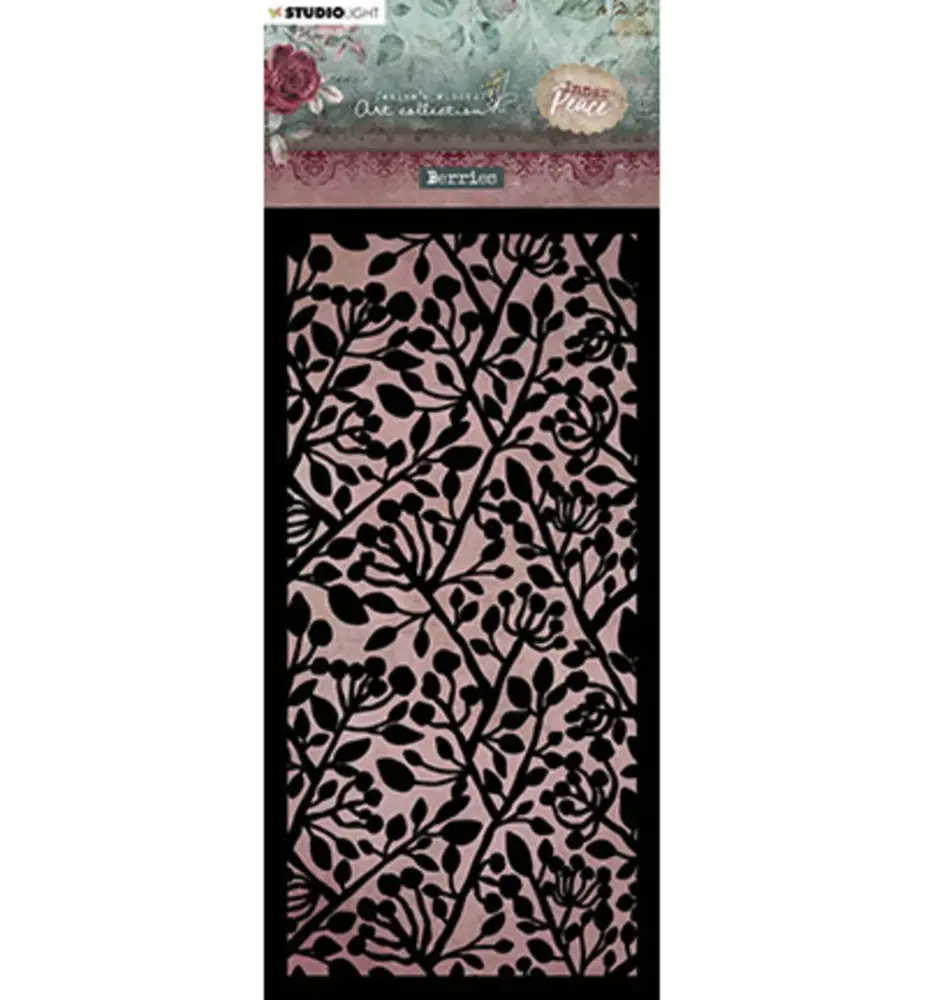 Studio Light Inner Peace Slimline Masking Stencil Berries (JMA-IP-MASK132)
