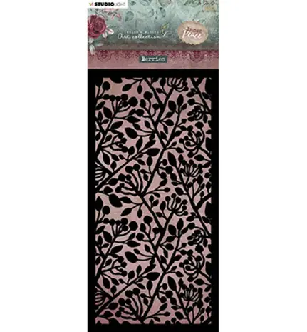 Studio Light Inner Peace Slimline Masking Stencil Berries (JMA-IP-MASK132)